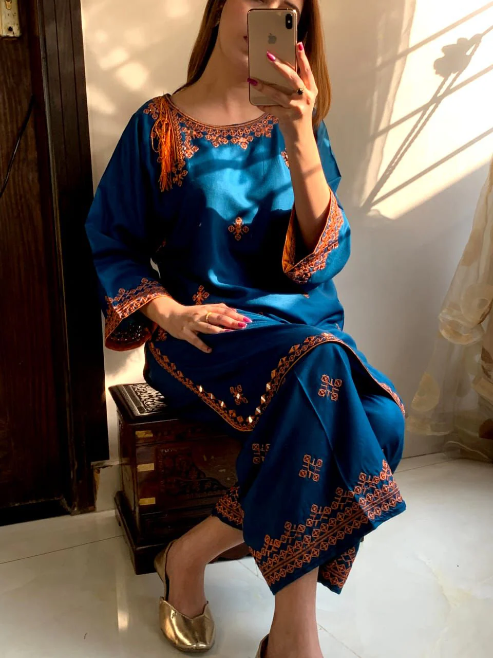 BALOCHI EMBROIDERY 2PCS - Image 10