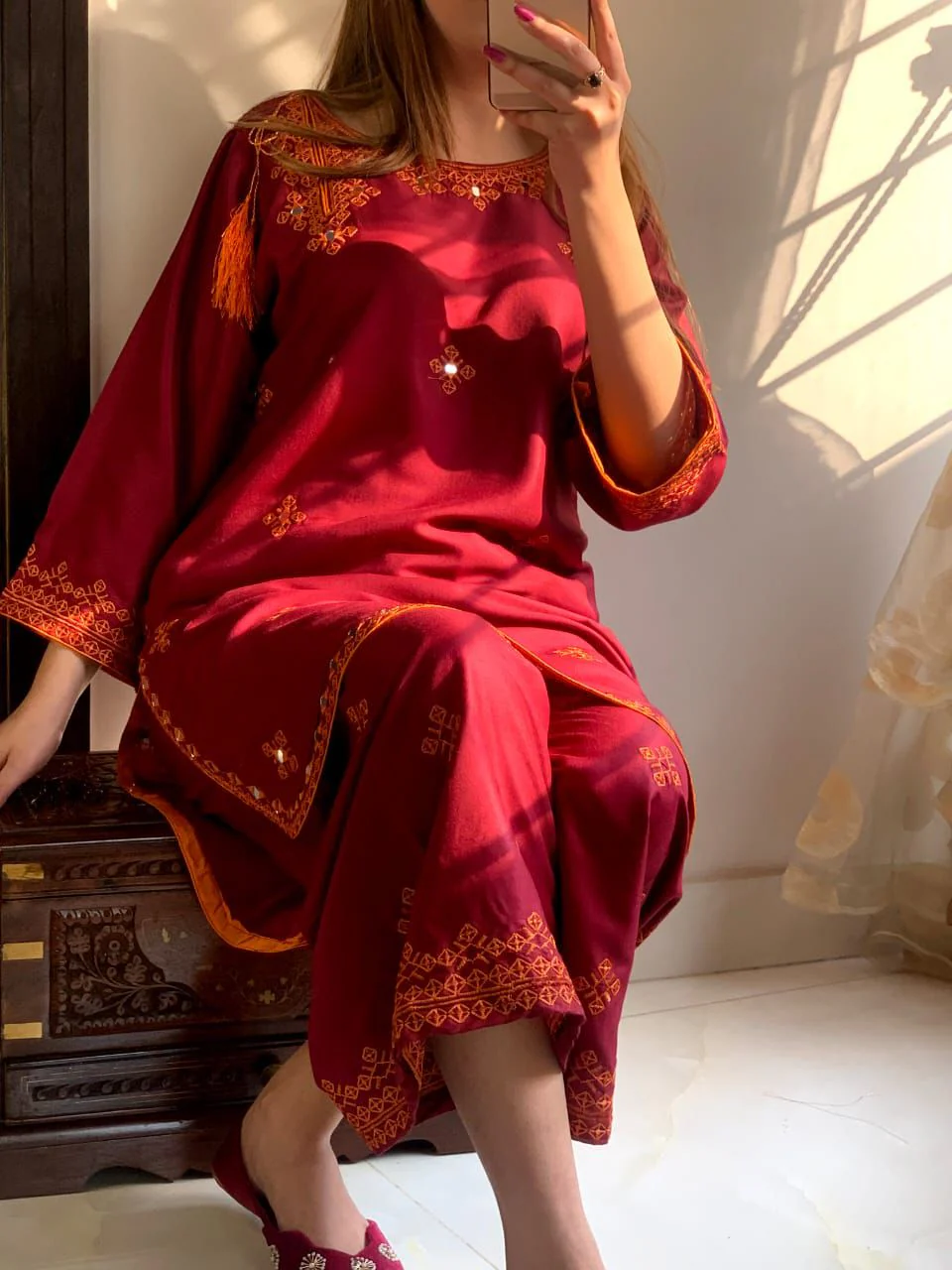 BALOCHI EMBROIDERY 2PCS - Image 12