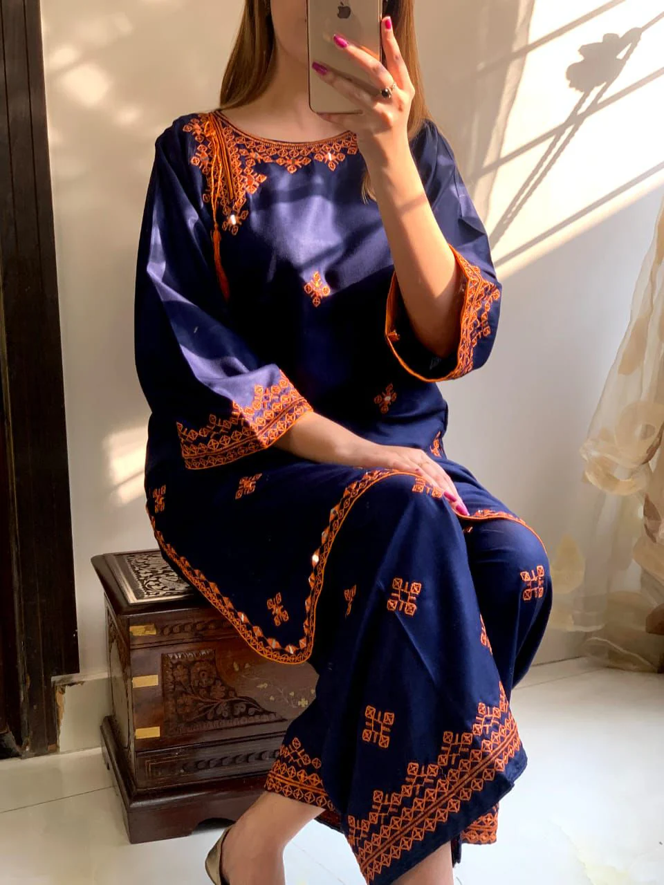 BALOCHI EMBROIDERY 2PCS - Image 19