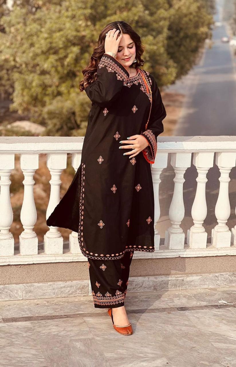 BALOCHI EMBROIDERY 2PCS - Image 6