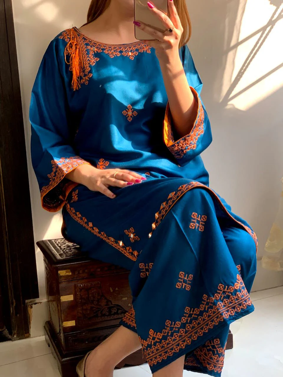 BALOCHI EMBROIDERY 2PCS - Image 7