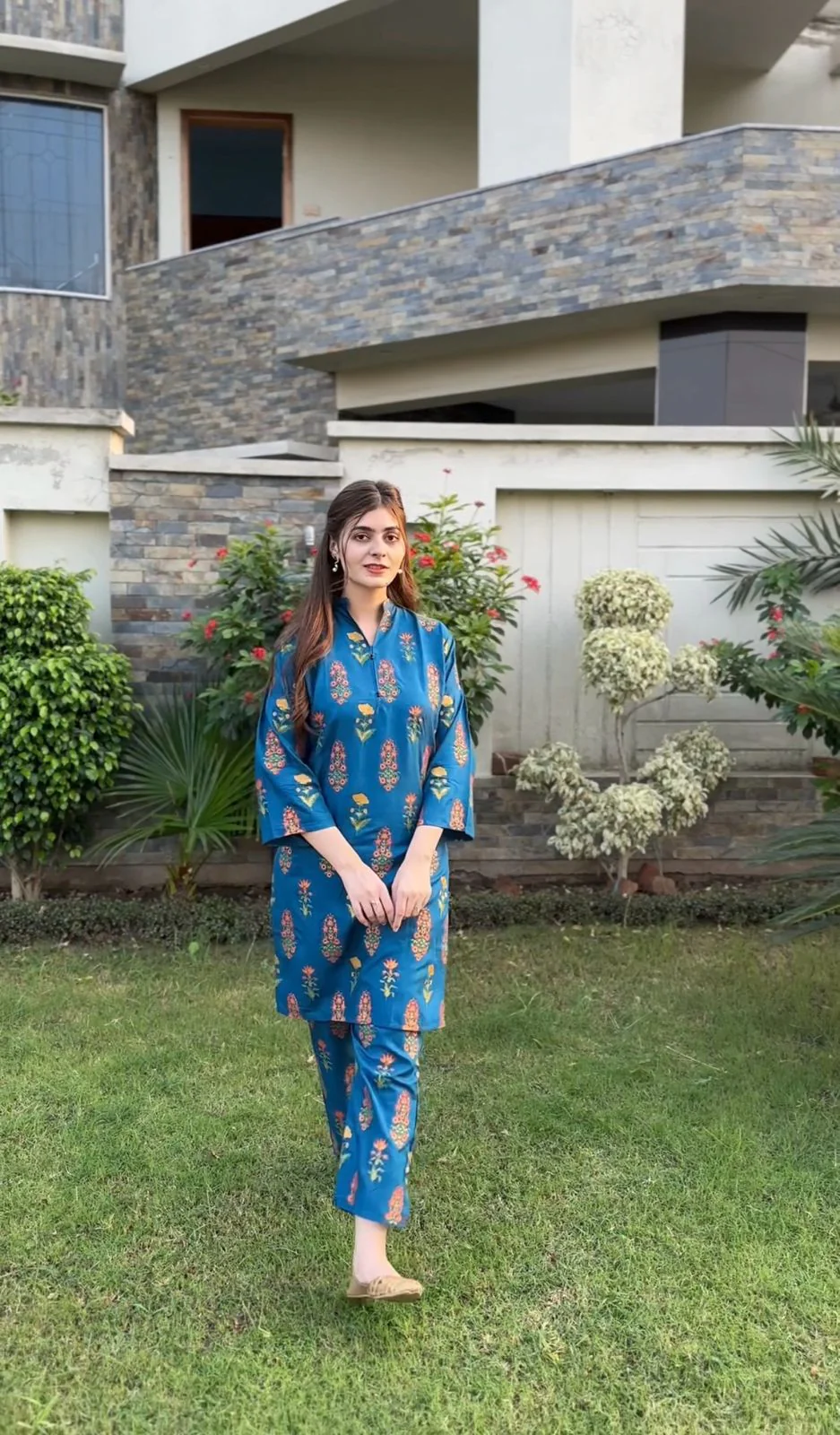 FLORA FLOWER PRINT 2PCS STITCHED - Image 12