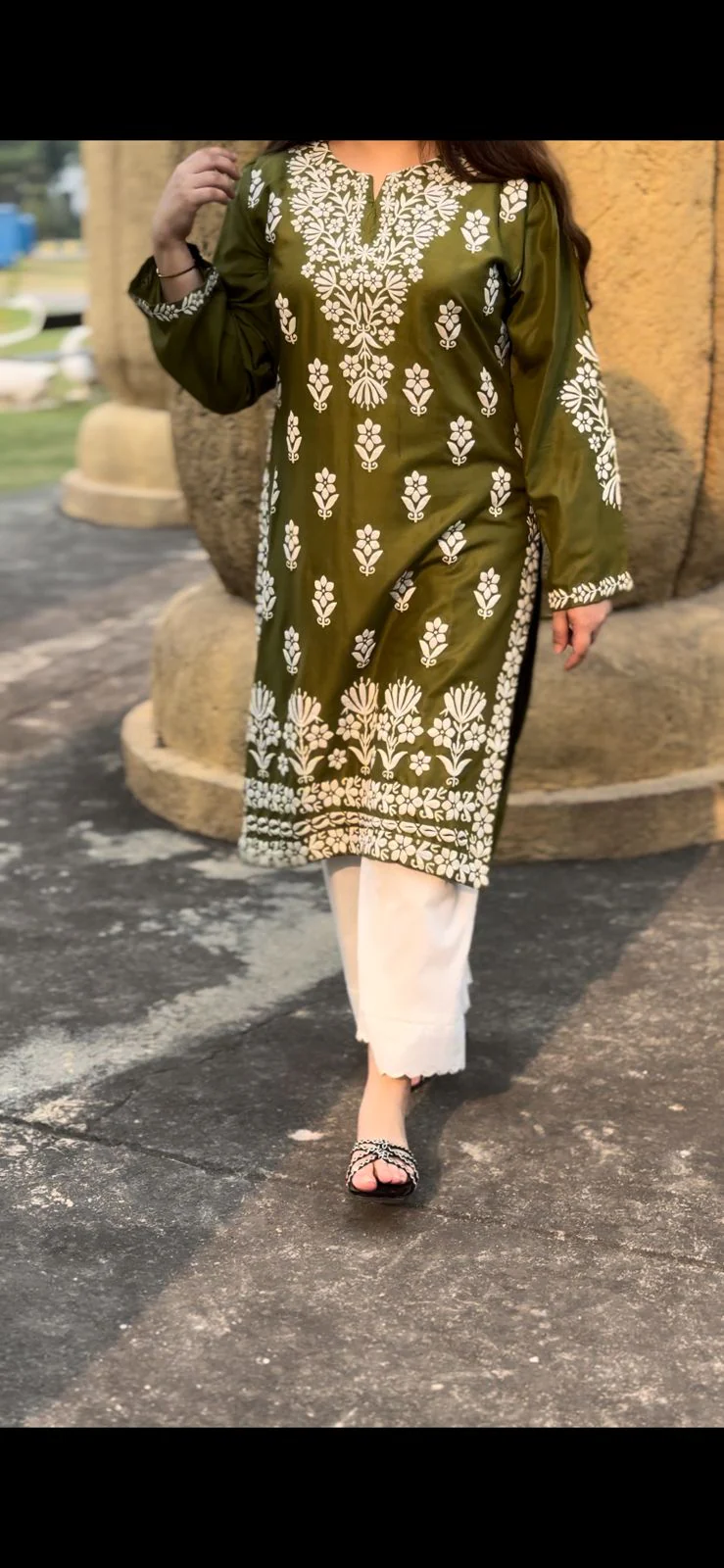 FOXY Embossed Indian Chicken Kari Kurti - Image 11