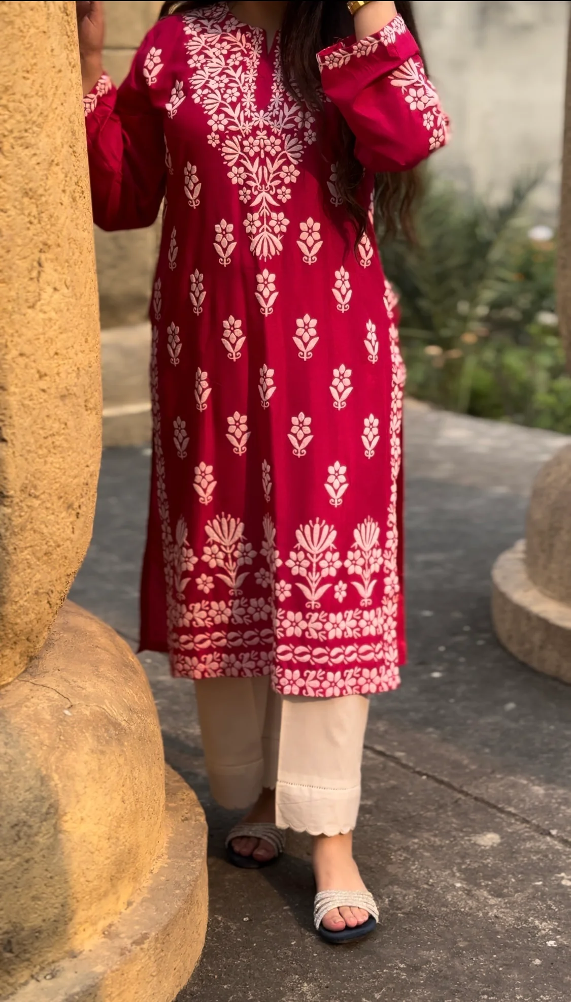 FOXY Embossed Indian Chicken Kari Kurti - Image 7