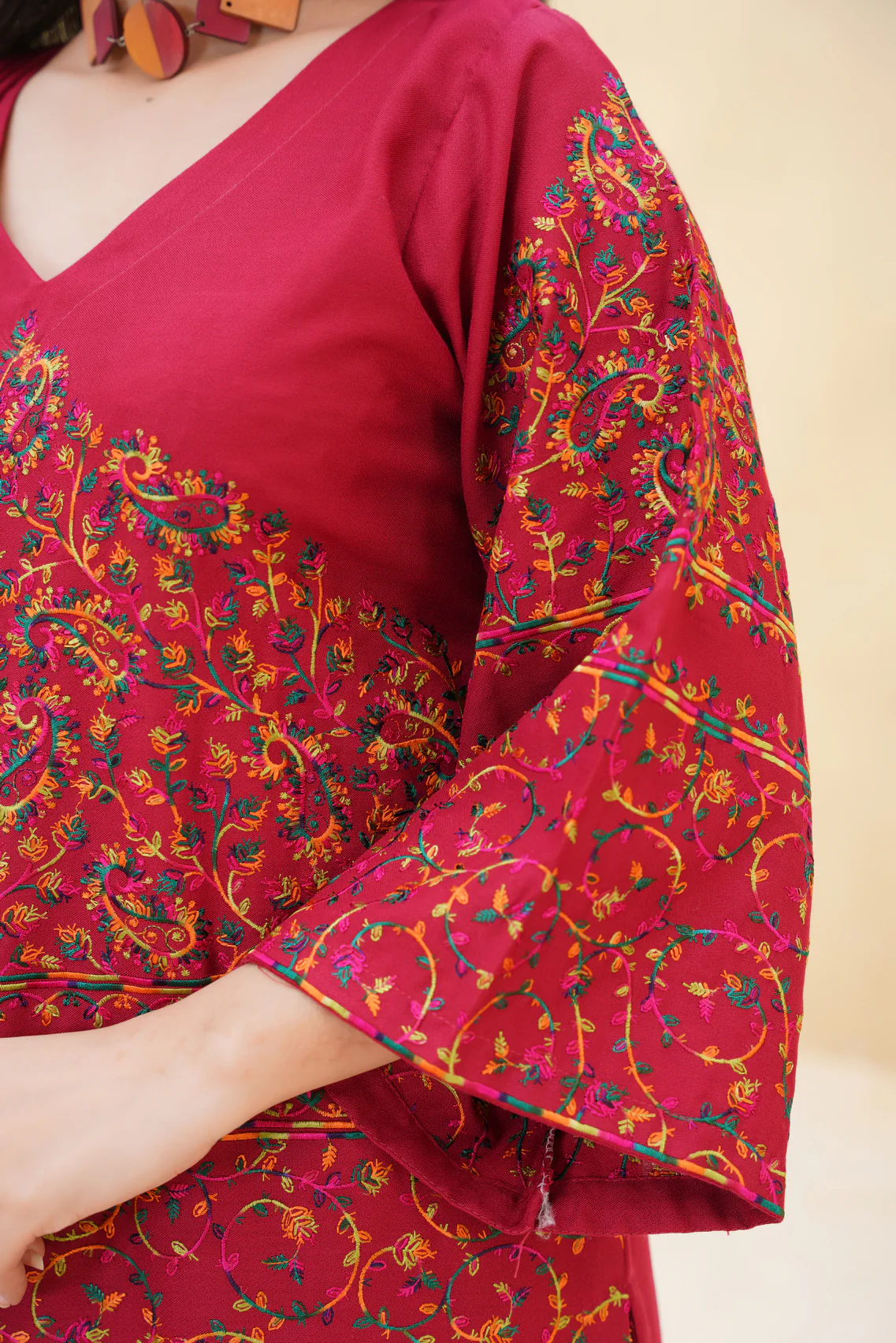 Gulaal 3PC Maroon - Image 8