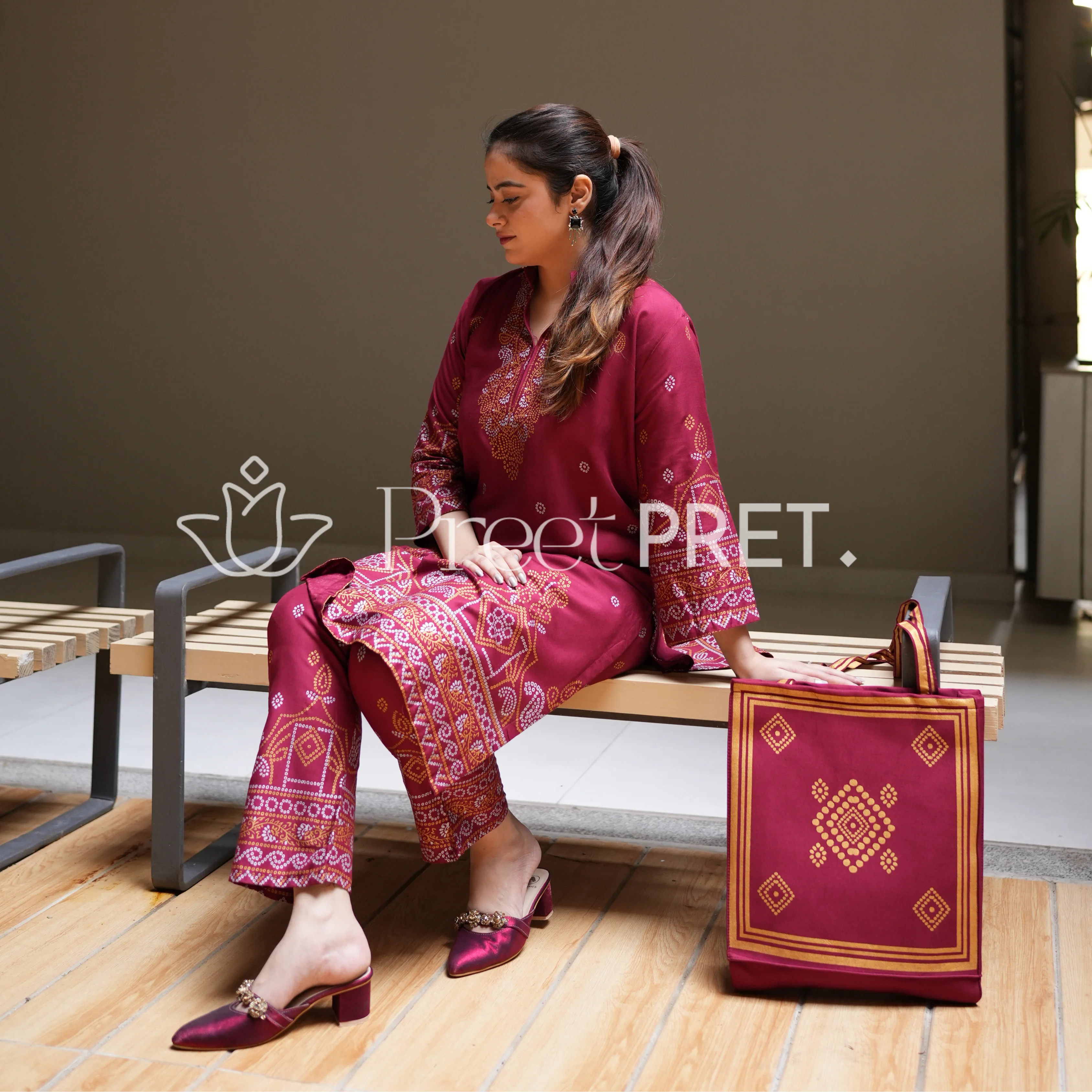 ROSEATE THREADS 2PC With BAG - Image 3