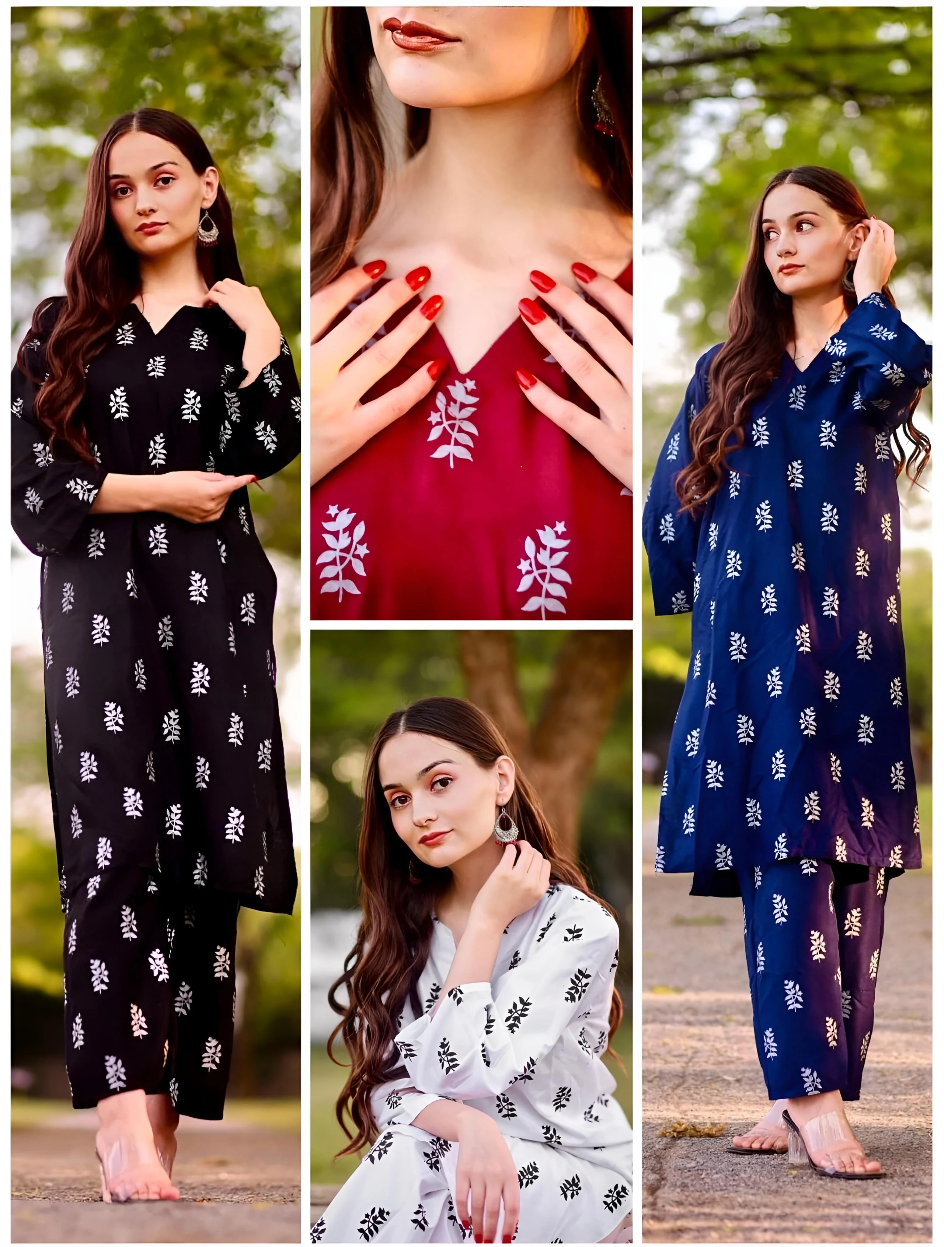 SALEHA BLOCK PRINT 2PCS STITCHED - Image 12