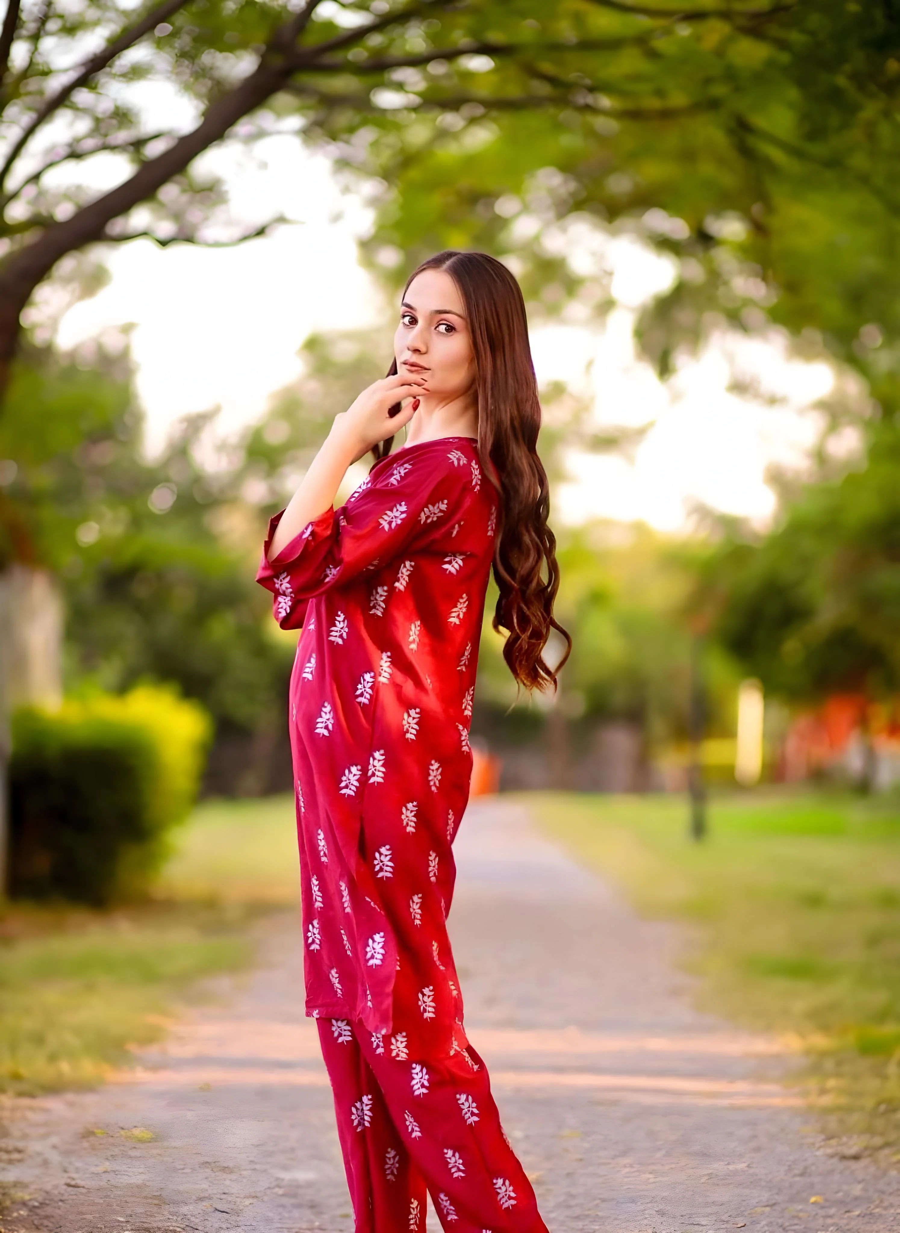 SALEHA BLOCK PRINT 2PCS STITCHED - Image 5